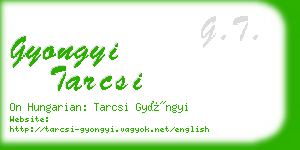 gyongyi tarcsi business card